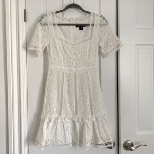 French Connection Spring Amisha Lace White Dress Size 0